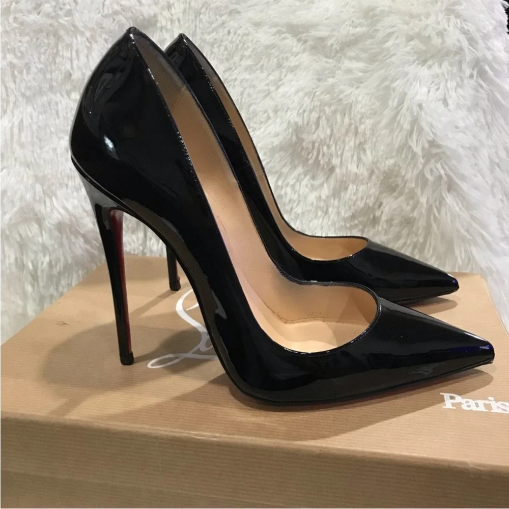 Christian Louboutin Black Stiletto Heels - Picture 7 of 7